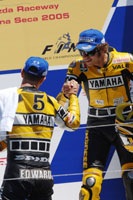 Valentino Rossi and Colin Edwards