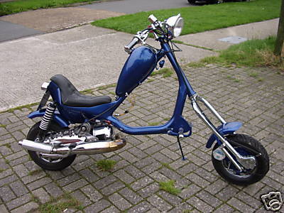  Motor Scooters  Sale on Reg As 125 With 200 Engine Fitted Painted In Bmw Pacific Blue With